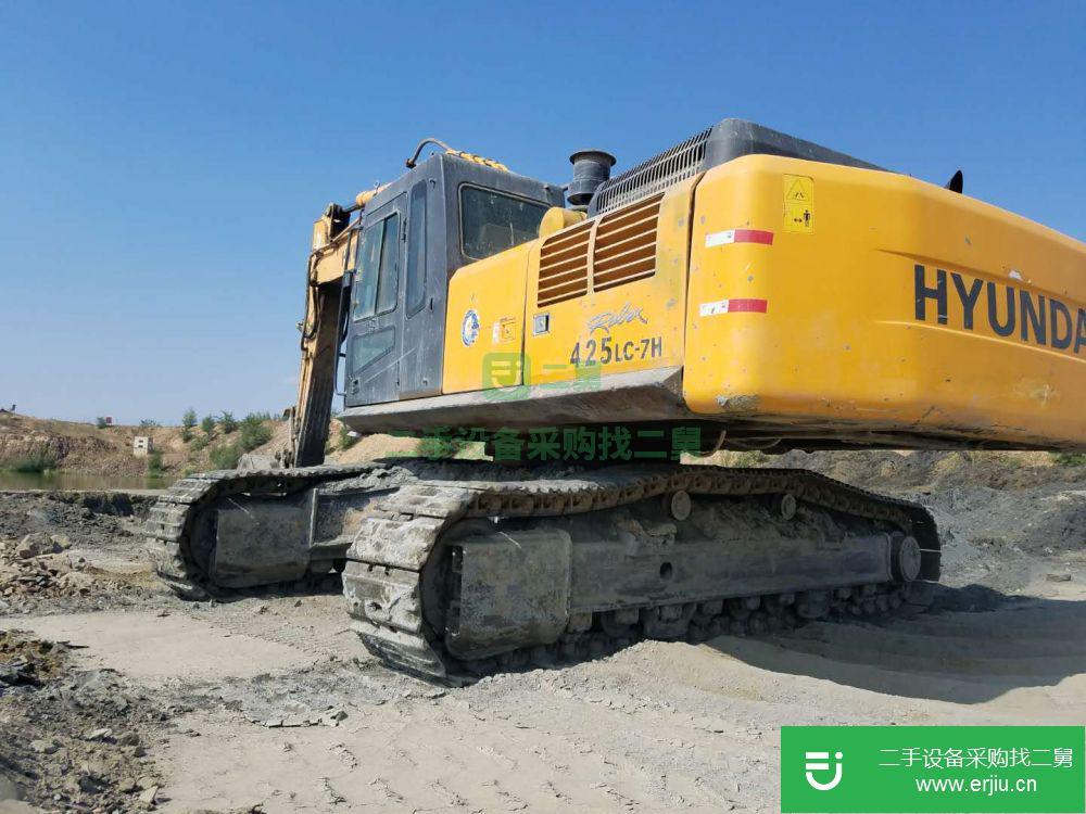 內蒙古出售二手現代R375LC-7挖掘機