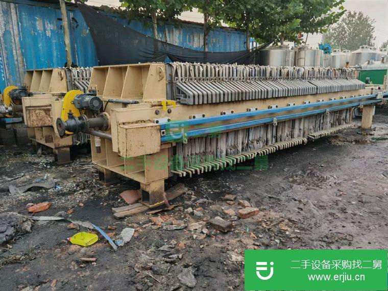 山東省出售二手500平方廂式壓濾機