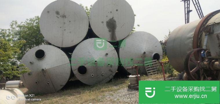 山東省出售二手不銹鋼儲罐