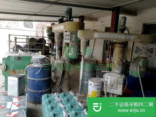 山東低價轉讓出售高速分散機5臺三輥研磨機一臺