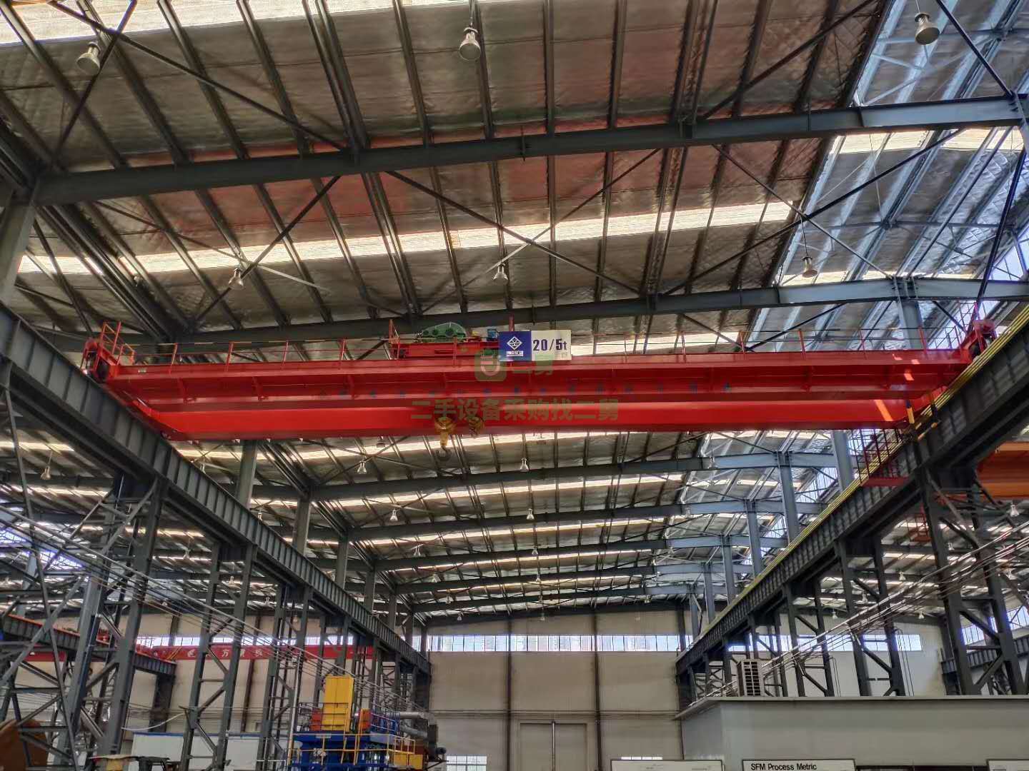 4臺大方重機QD雙梁二手20噸行車 二手32噸天車低價處理