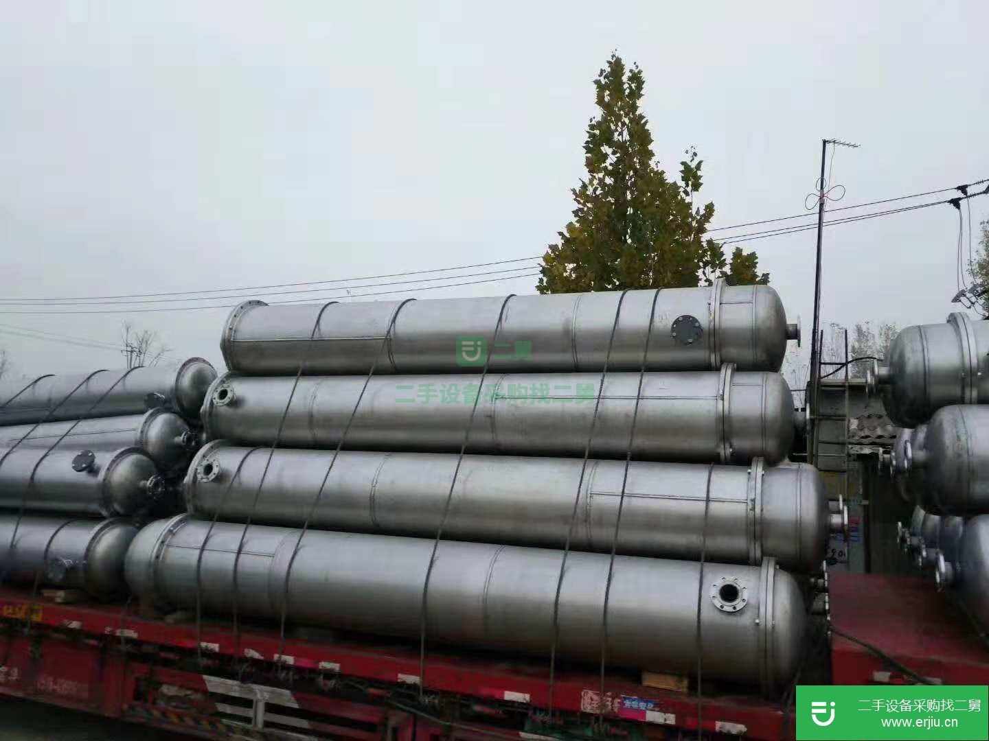 山東出售二手不銹鋼列管式冷凝器