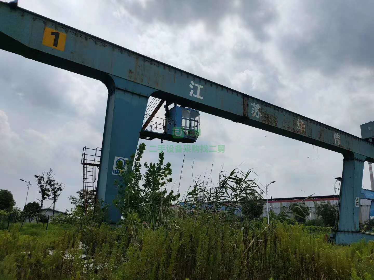 低價處理L型偏掛型二手32噸龍門吊 二手16噸龍門吊