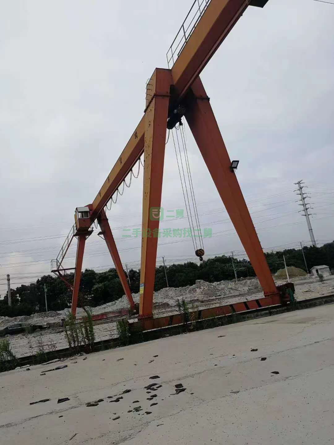 低價轉讓2臺二手10噸A型龍門吊跨度24米 10t箱型龍門吊精品