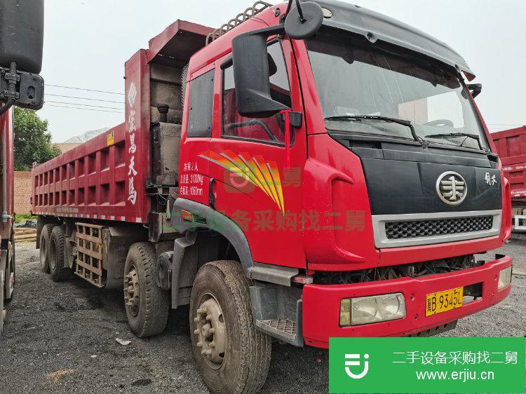 河北出售二手青島解放380馬力自卸車