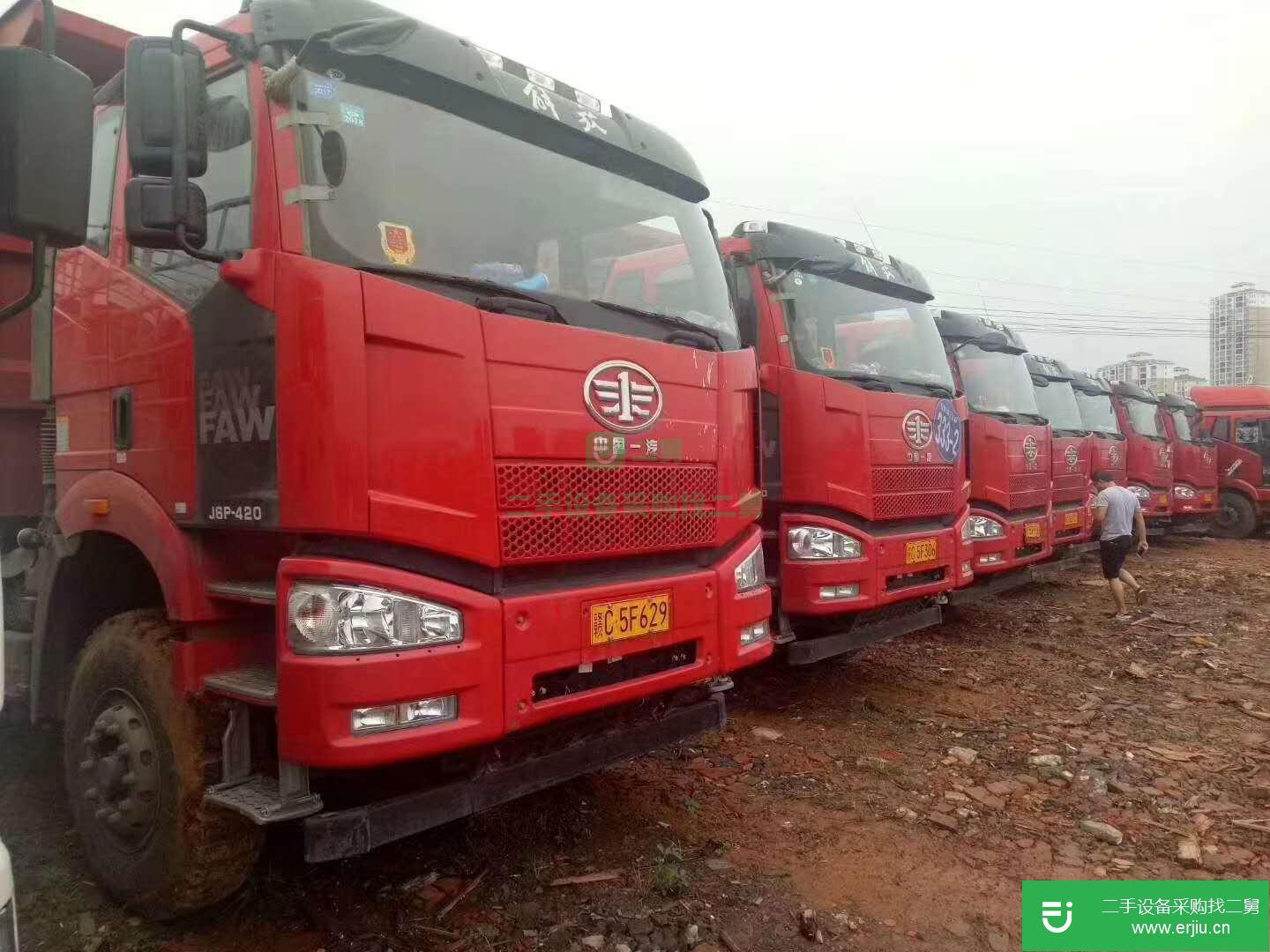 江西出售二手一汽解放J6P自卸車