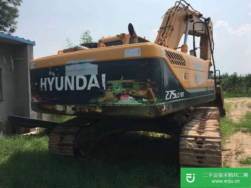 四川出售二手現代R275LC-9T挖掘機