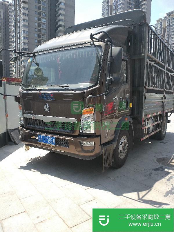 陜西出售二手重汽豪沃輕卡高欄載貨車