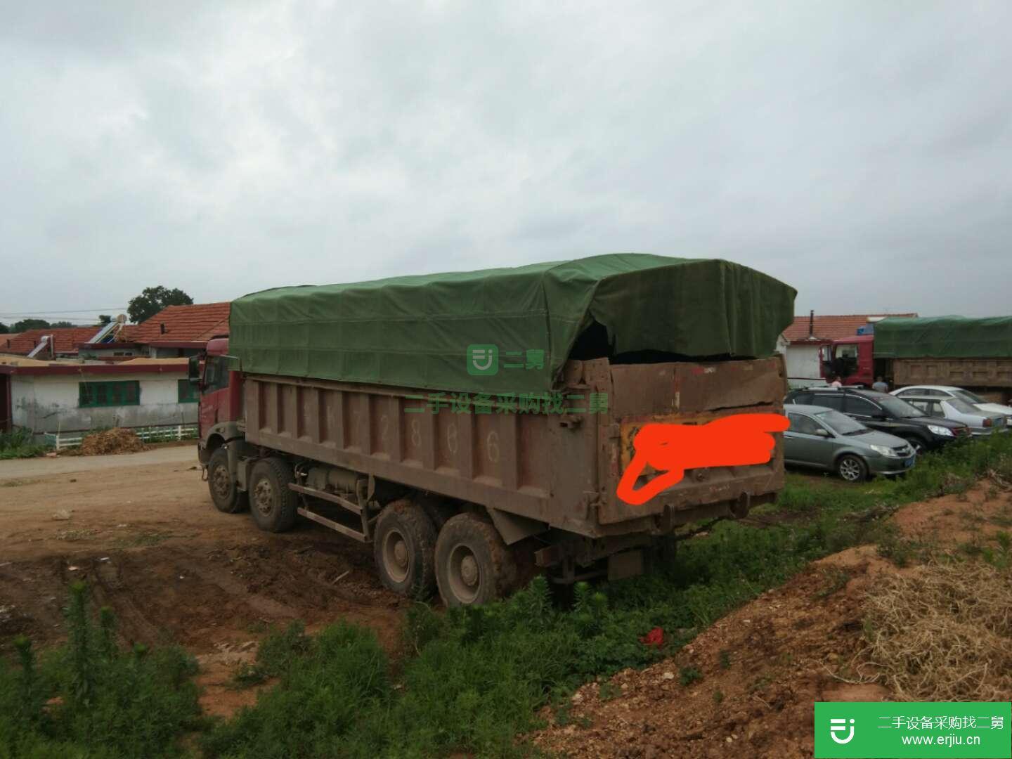 山東出售二手一汽解放前四后八工程車