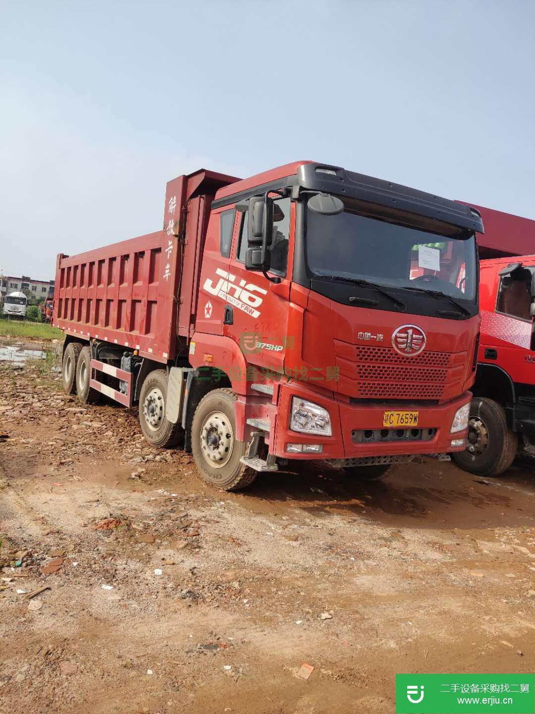 江西出售二手青島解放JH6重卡自卸車