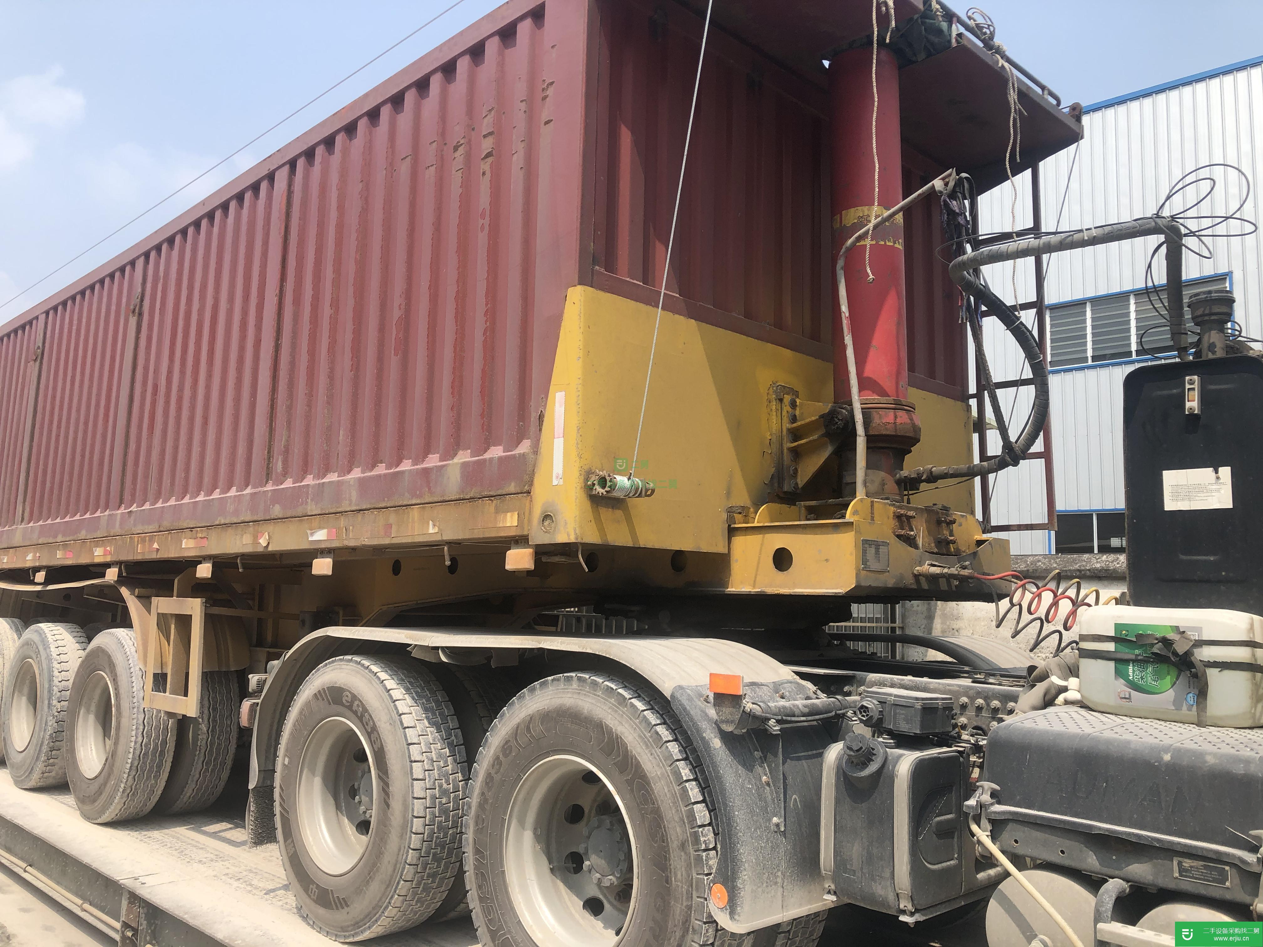 廣東出售二手平板自卸式掛車