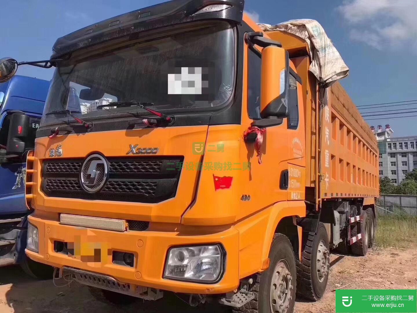 廣東出售二手陜汽德龍X3000前四后八翻斗車