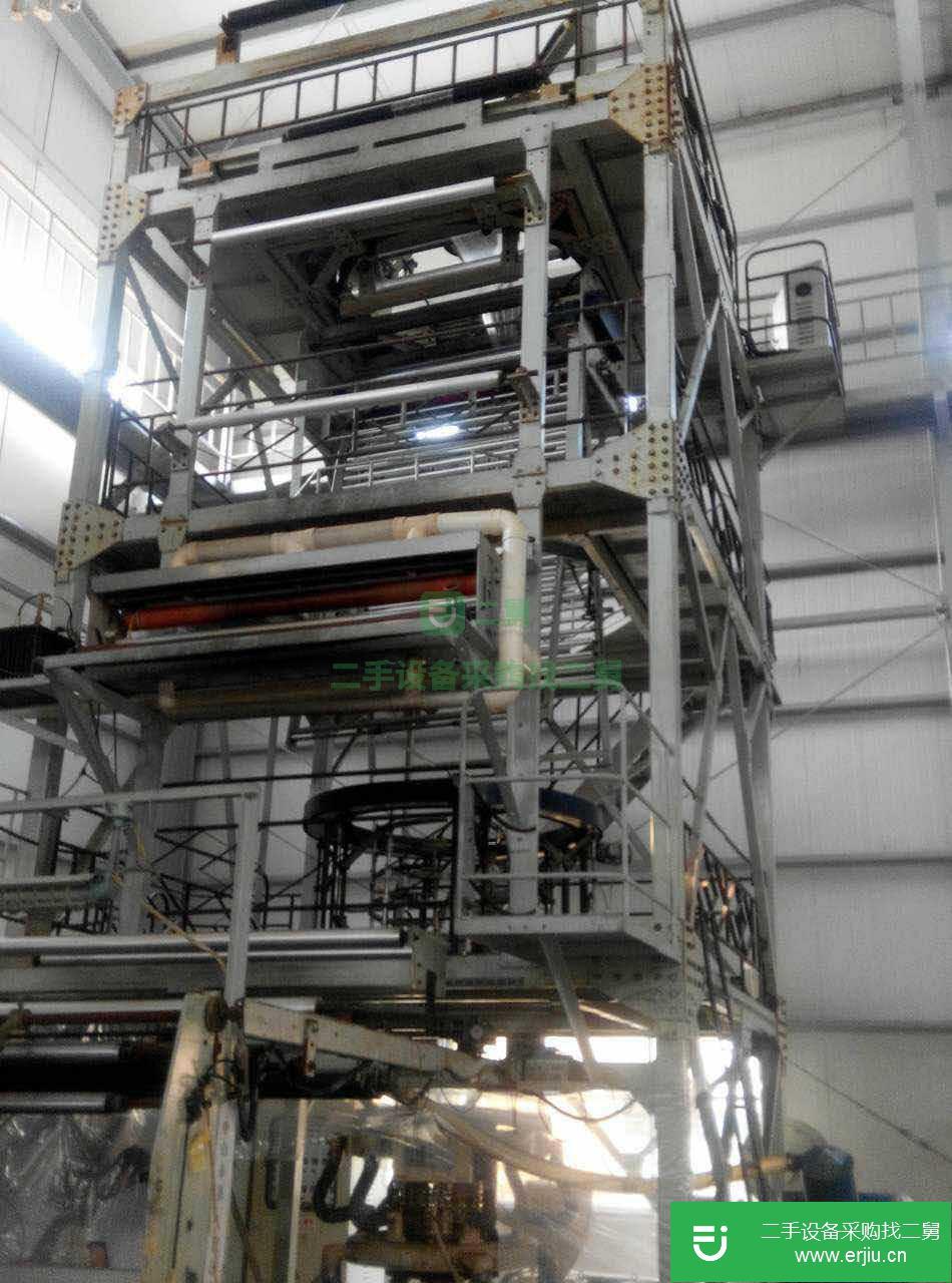 山東低價出售一臺金明上旋內冷1600吹膜機
