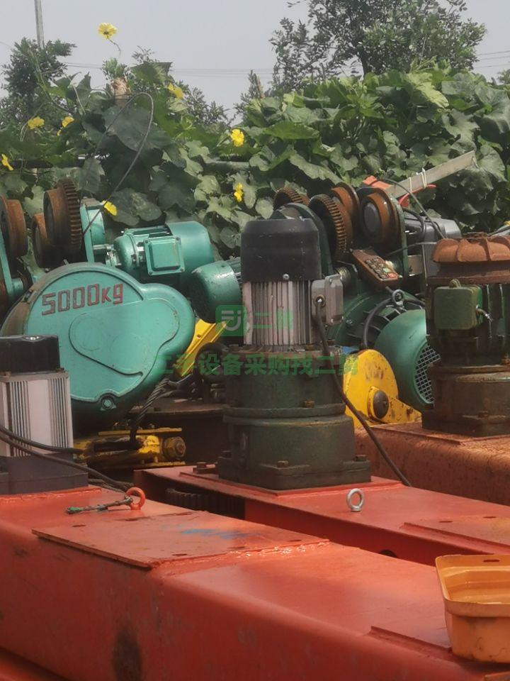 天津出售五噸衛(wèi)華天車一臺(tái)，95新葫蘆是小廠出的