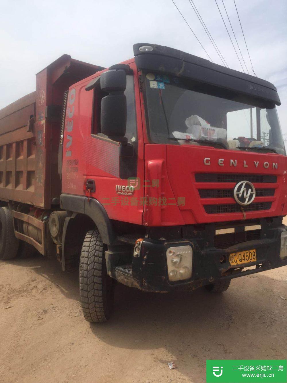 福建出售二手紅巖杰獅后八輪自卸車