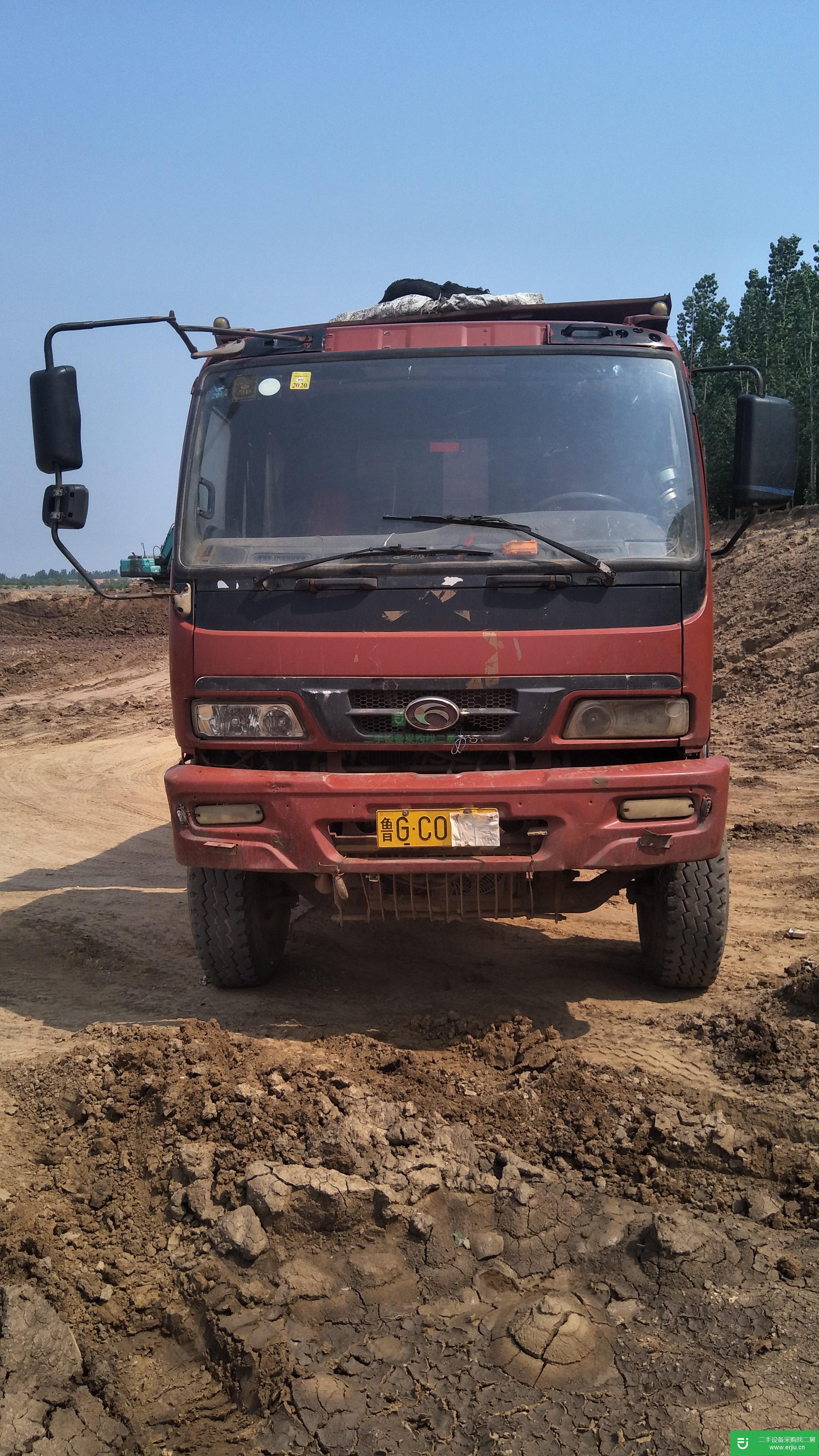 山東出售二手福田歐曼290馬力自卸車