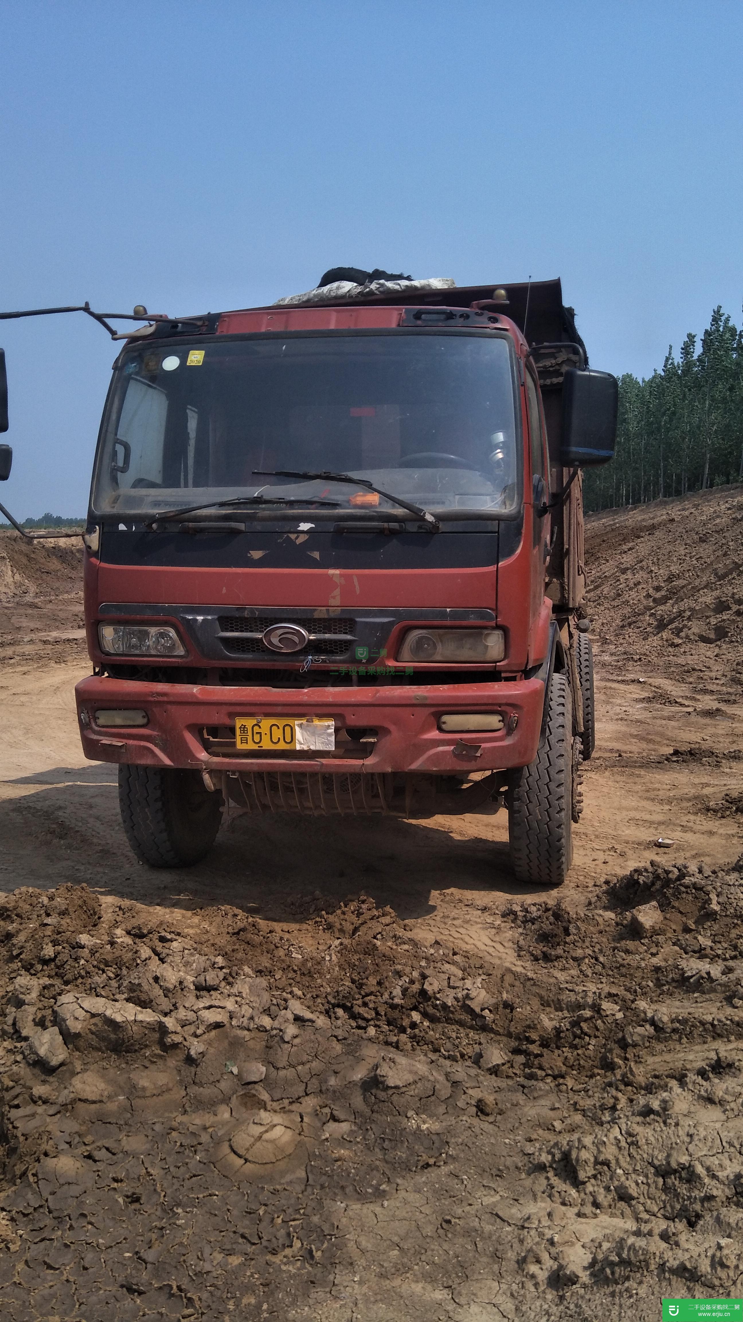 山東出售二手福田歐曼290馬力自卸車