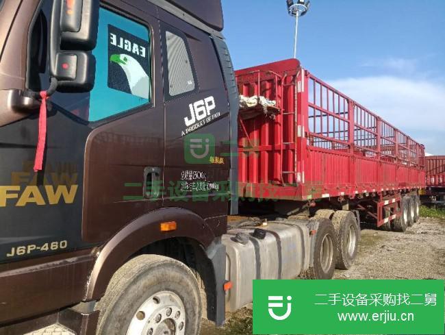 江西出售二手一汽解放J6P高欄貨車