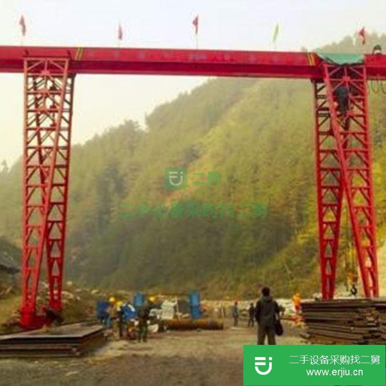 山東轉讓低價出售10噸10跨度32米懸6.5米上包下花龍門吊