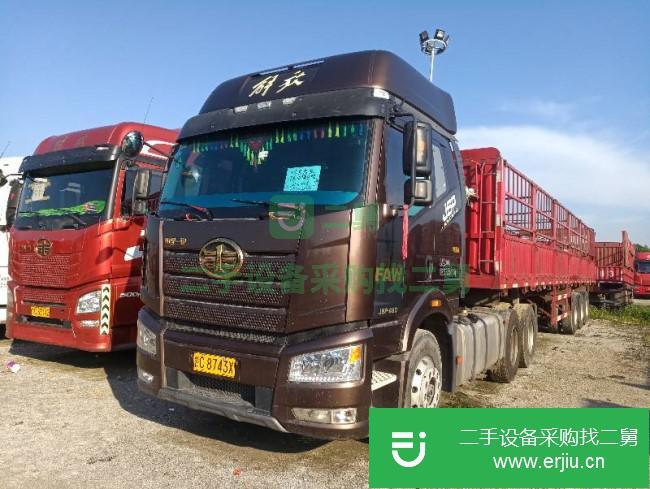 江西出售二手一汽解放J6P高欄貨車