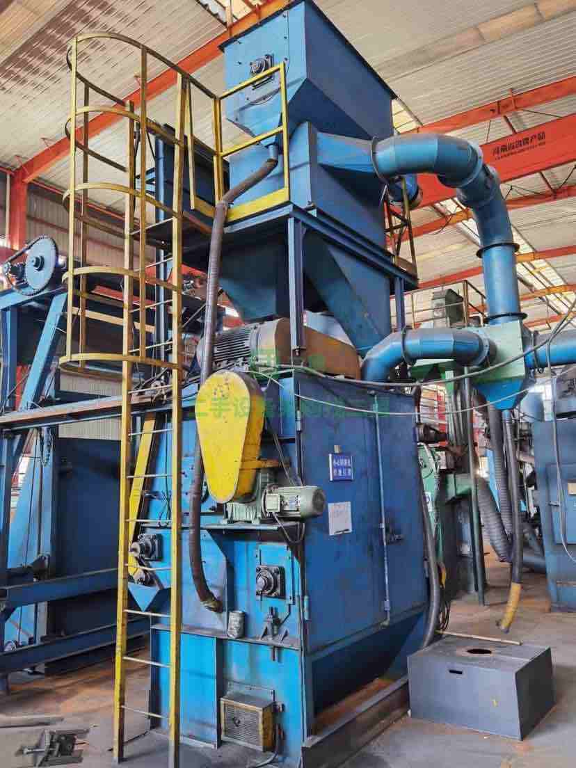 特價出售自動上卸料履帶式拋丸機