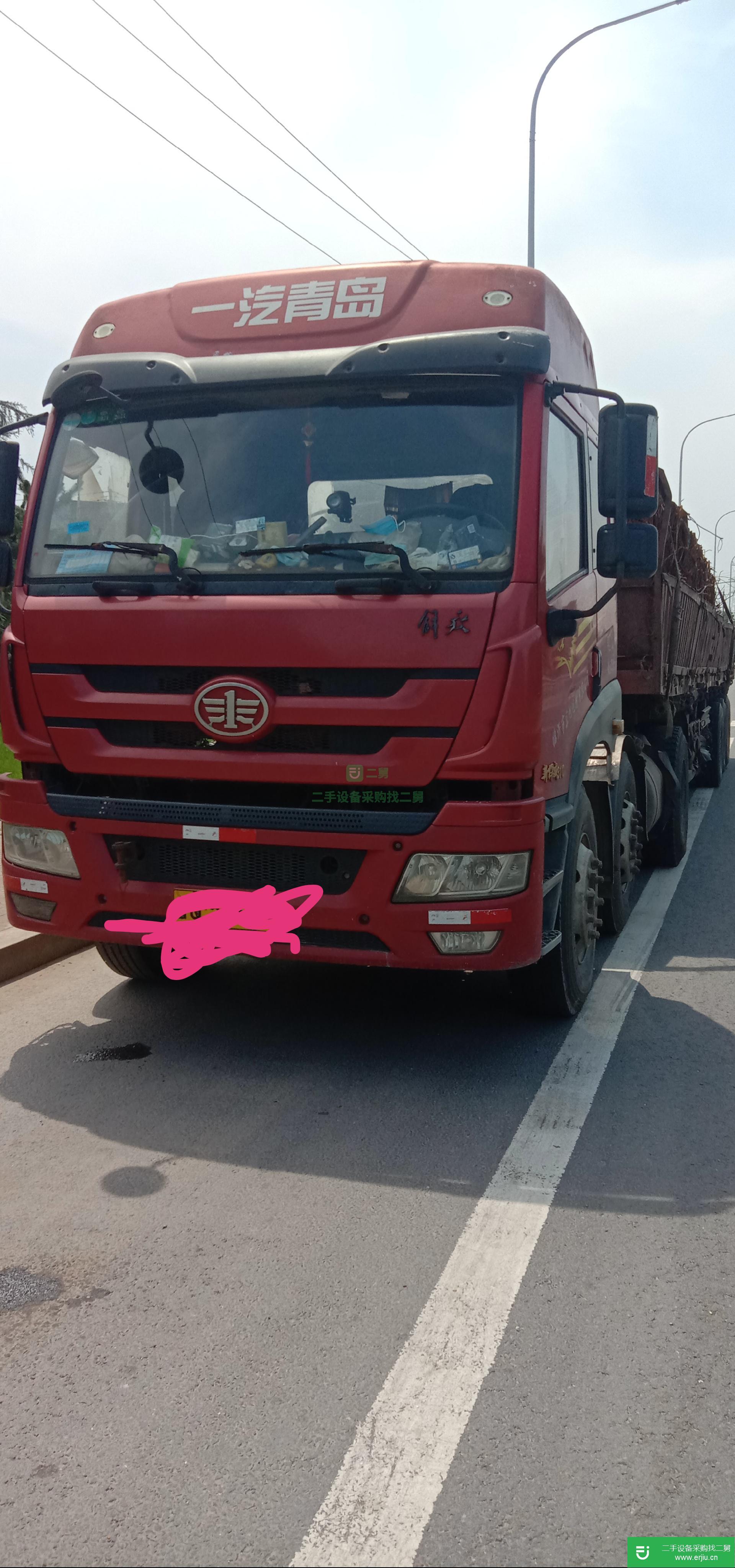 山東出售二手青島解放310馬力半掛車