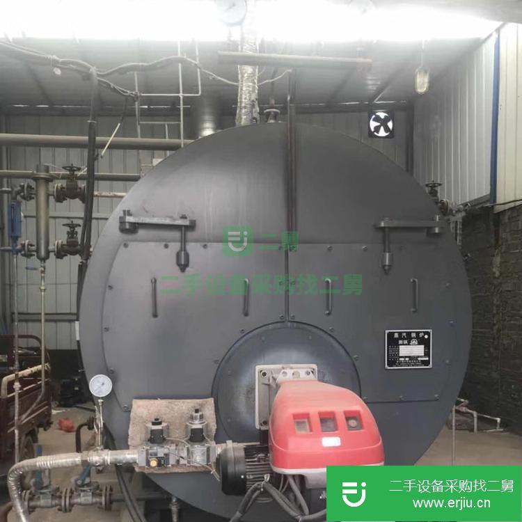 山東出售4噸燃氣安裝少用二手天燃氣蒸汽鍋爐25公斤壓力