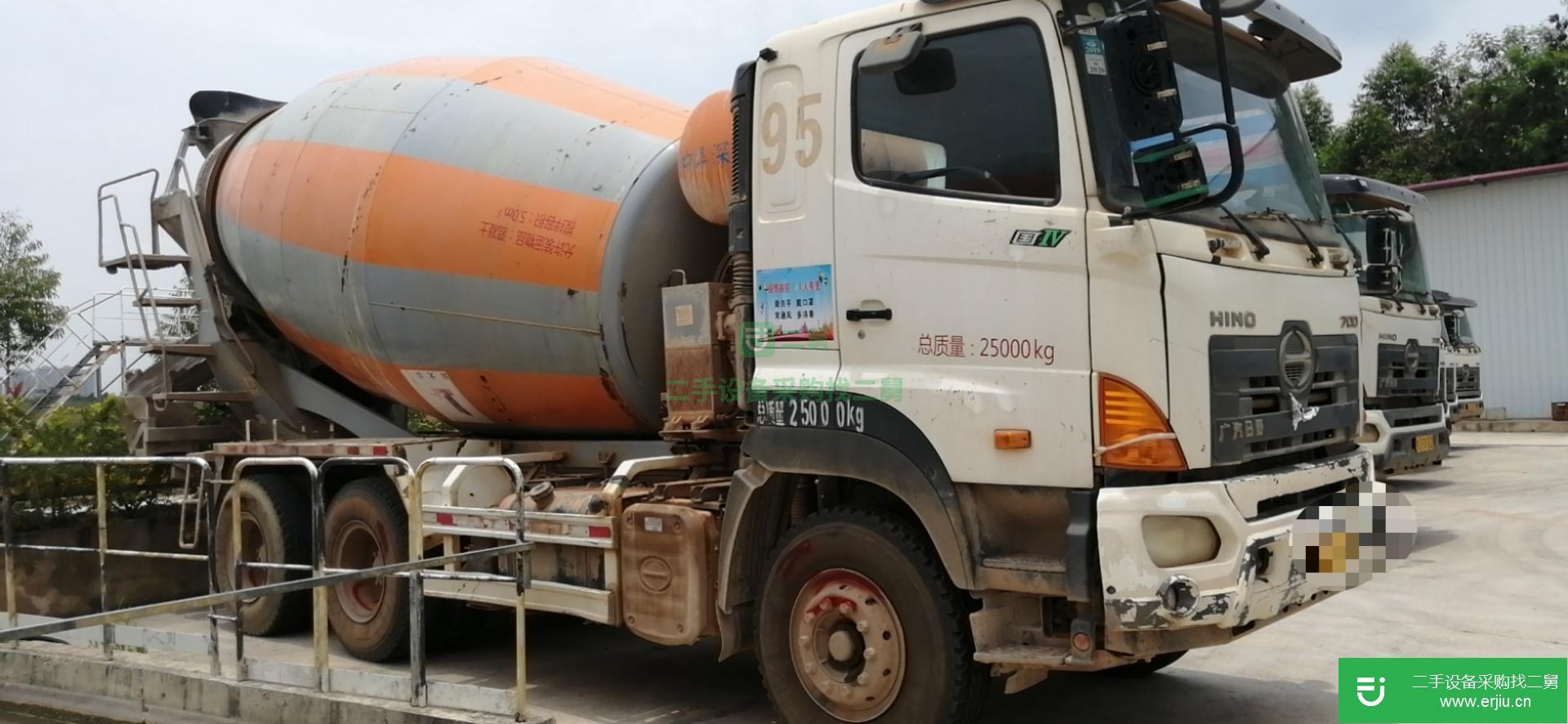 湖南出售二手廣汽日野攪拌車