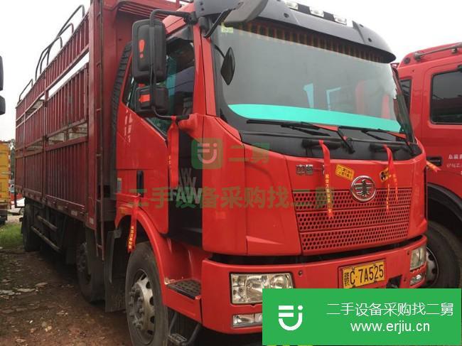 江西出售二手解放J6L前四后四高欄貨車