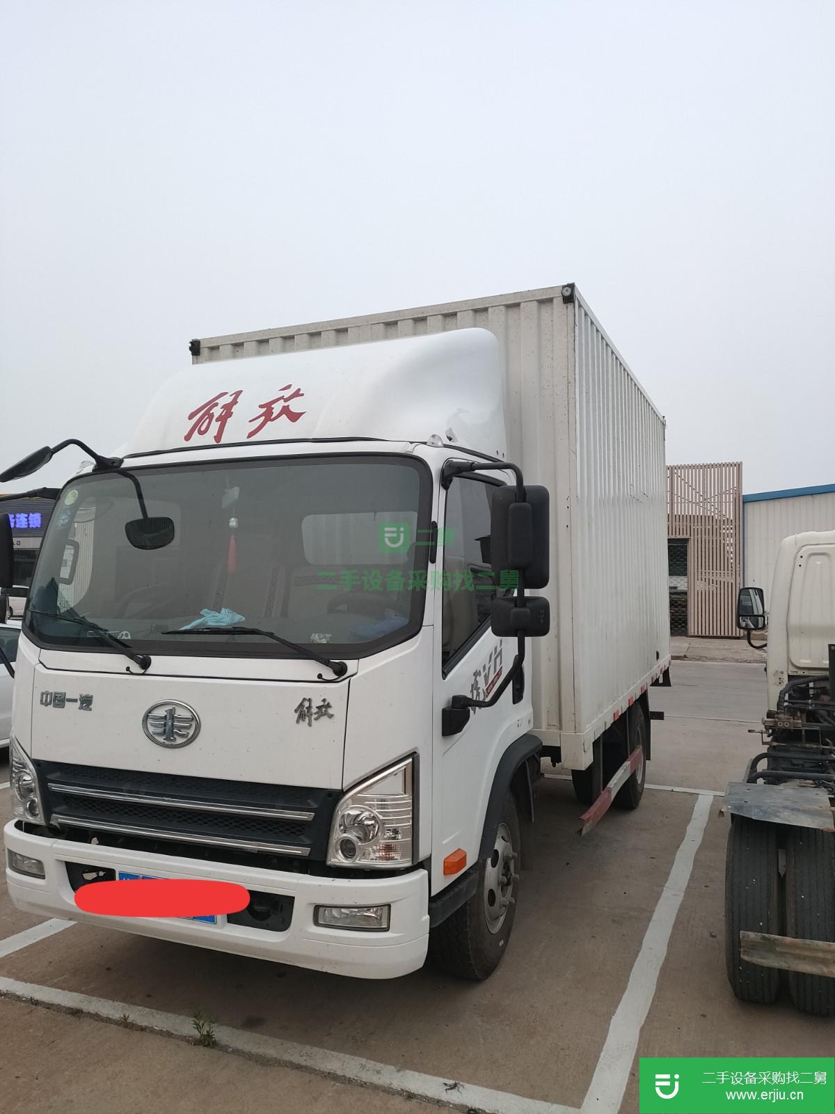 江蘇出售二手一汽解放虎V輕卡廂式貨車