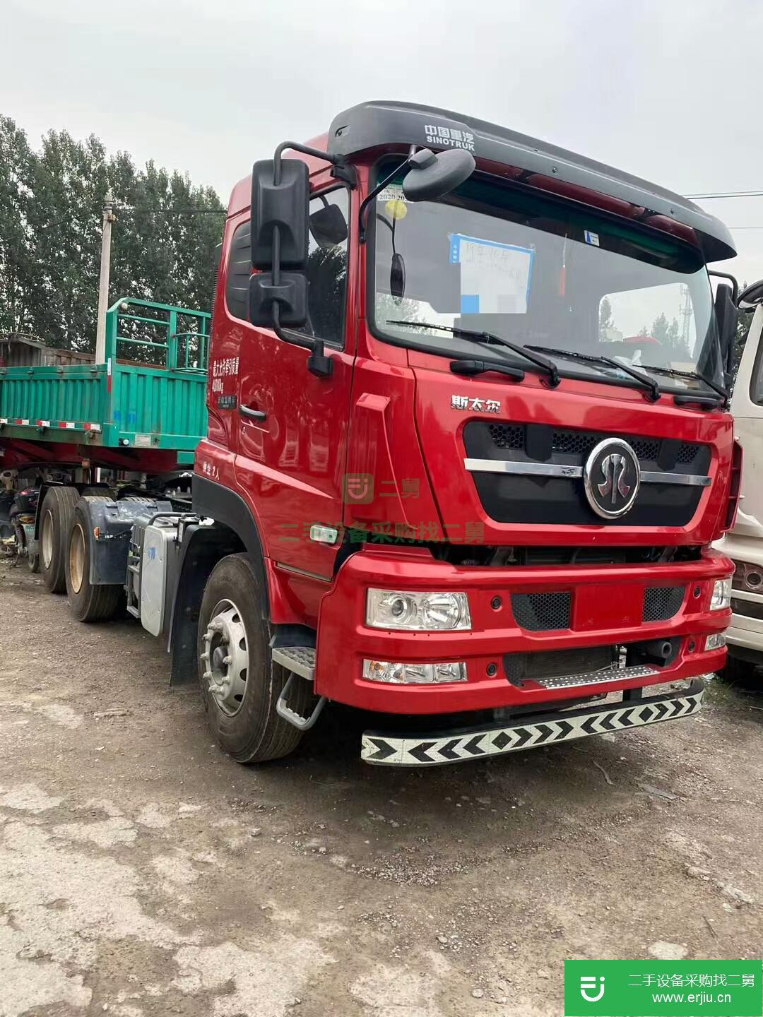 山東出售二手重汽斯太爾440馬力牽引車