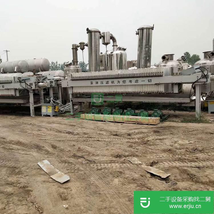 山東出售二手100平方自動隔膜壓濾機