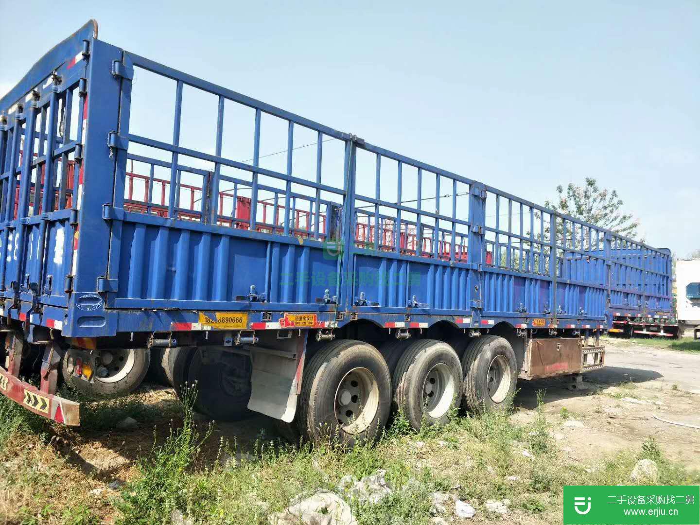 山東出售二手倉欄掛車