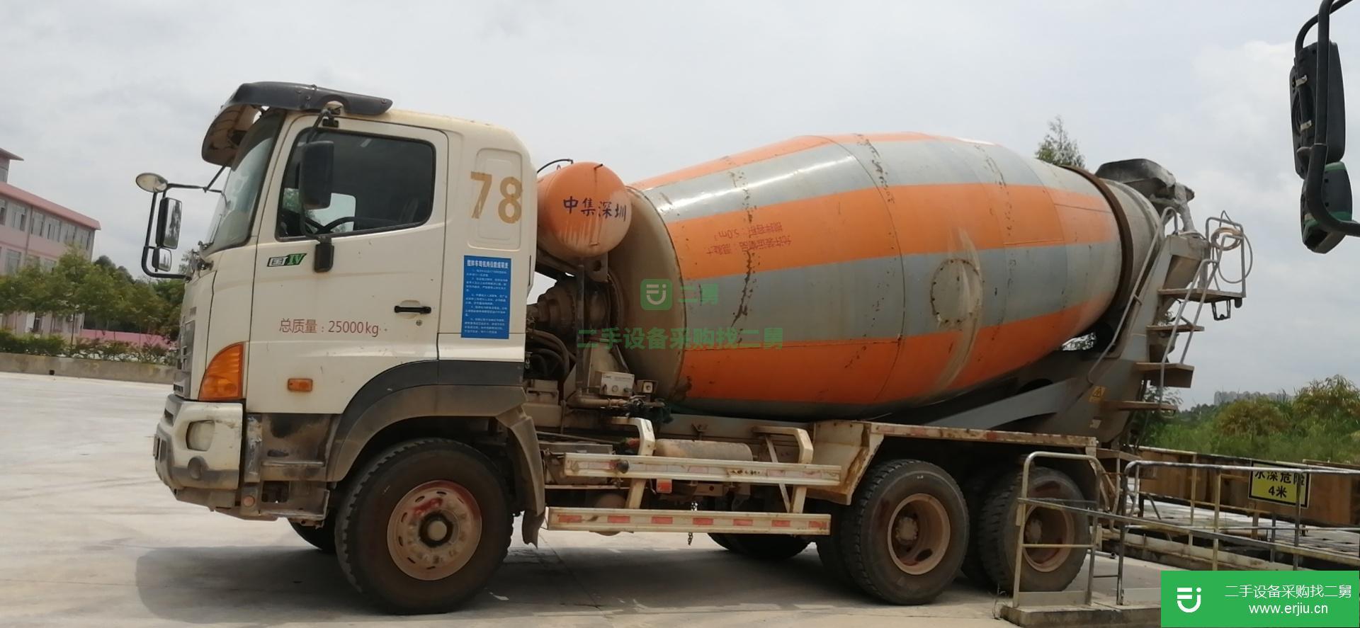 湖南出售二手廣汽日野攪拌車