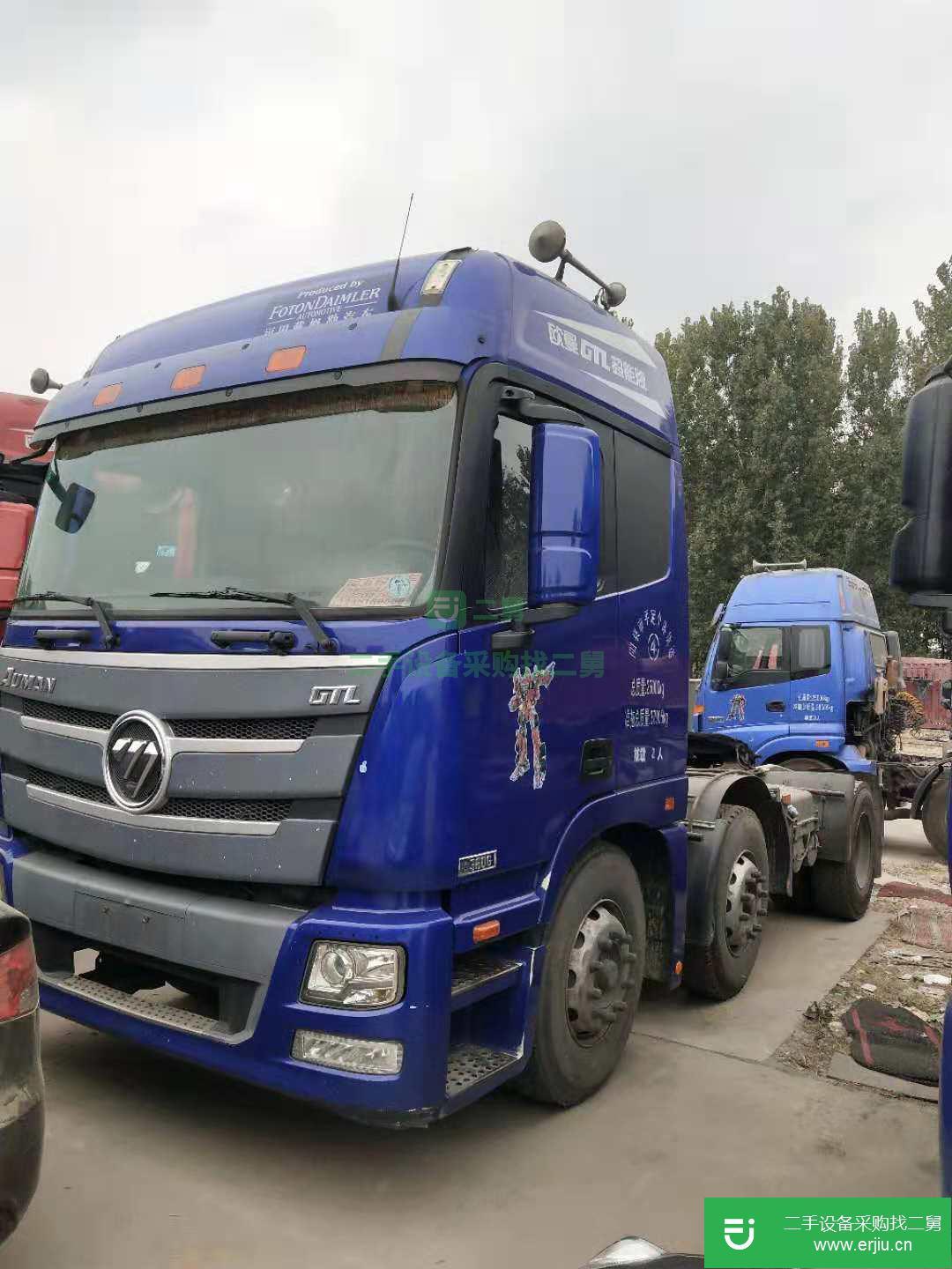 陜西出售二手福田歐曼牽引車