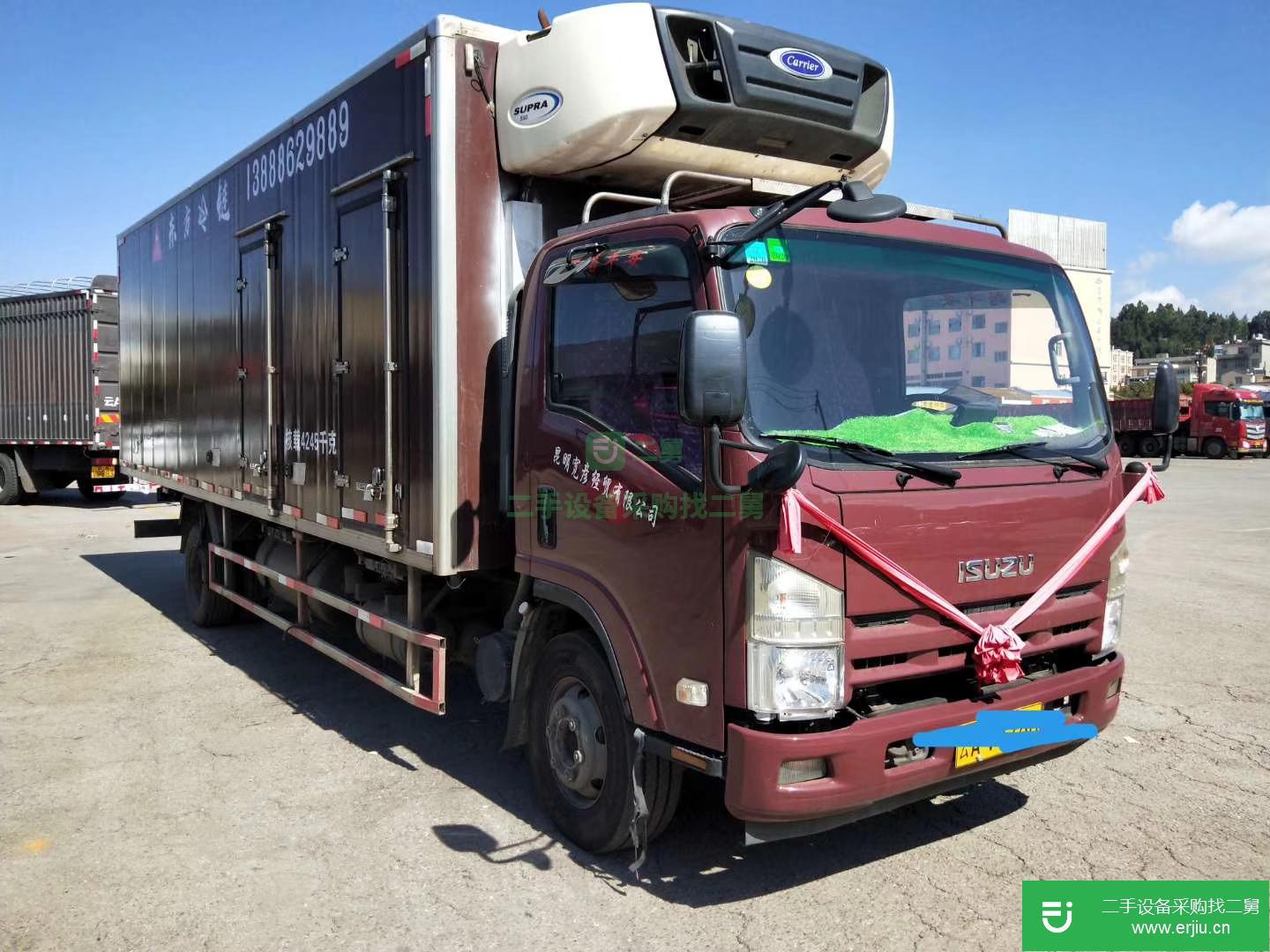 云南出售二手德沃重工冷藏車160馬力