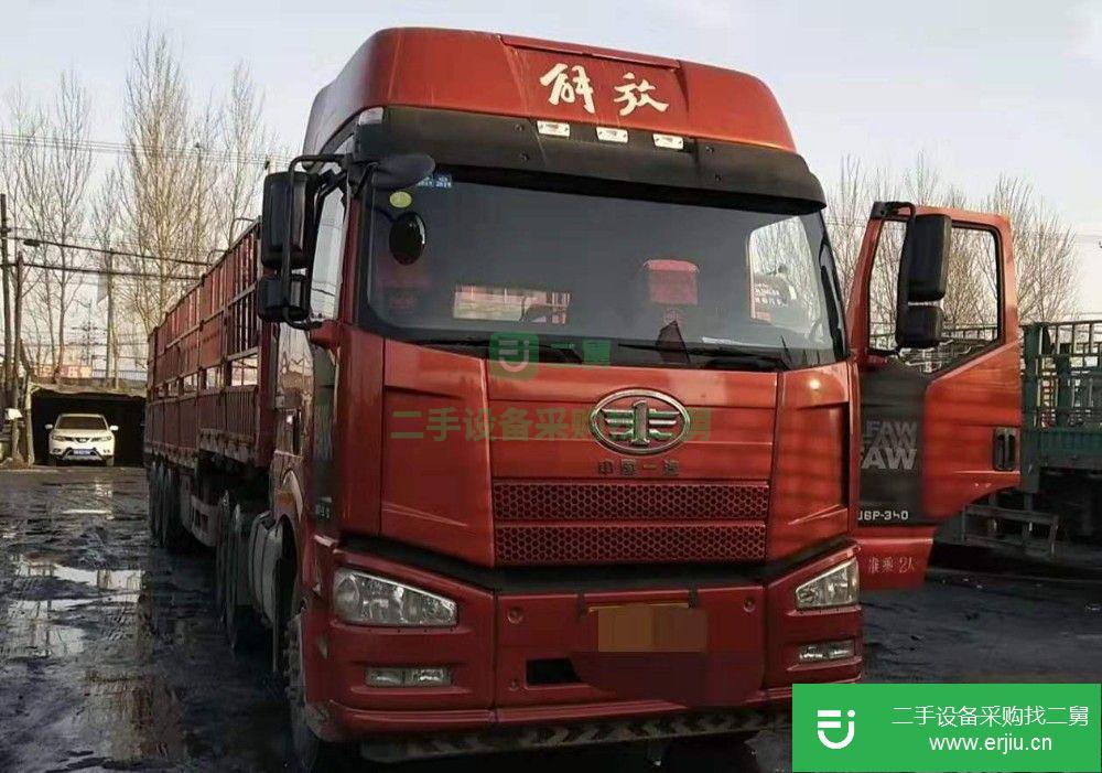 遼寧出售二手解放J6P350高欄貨車