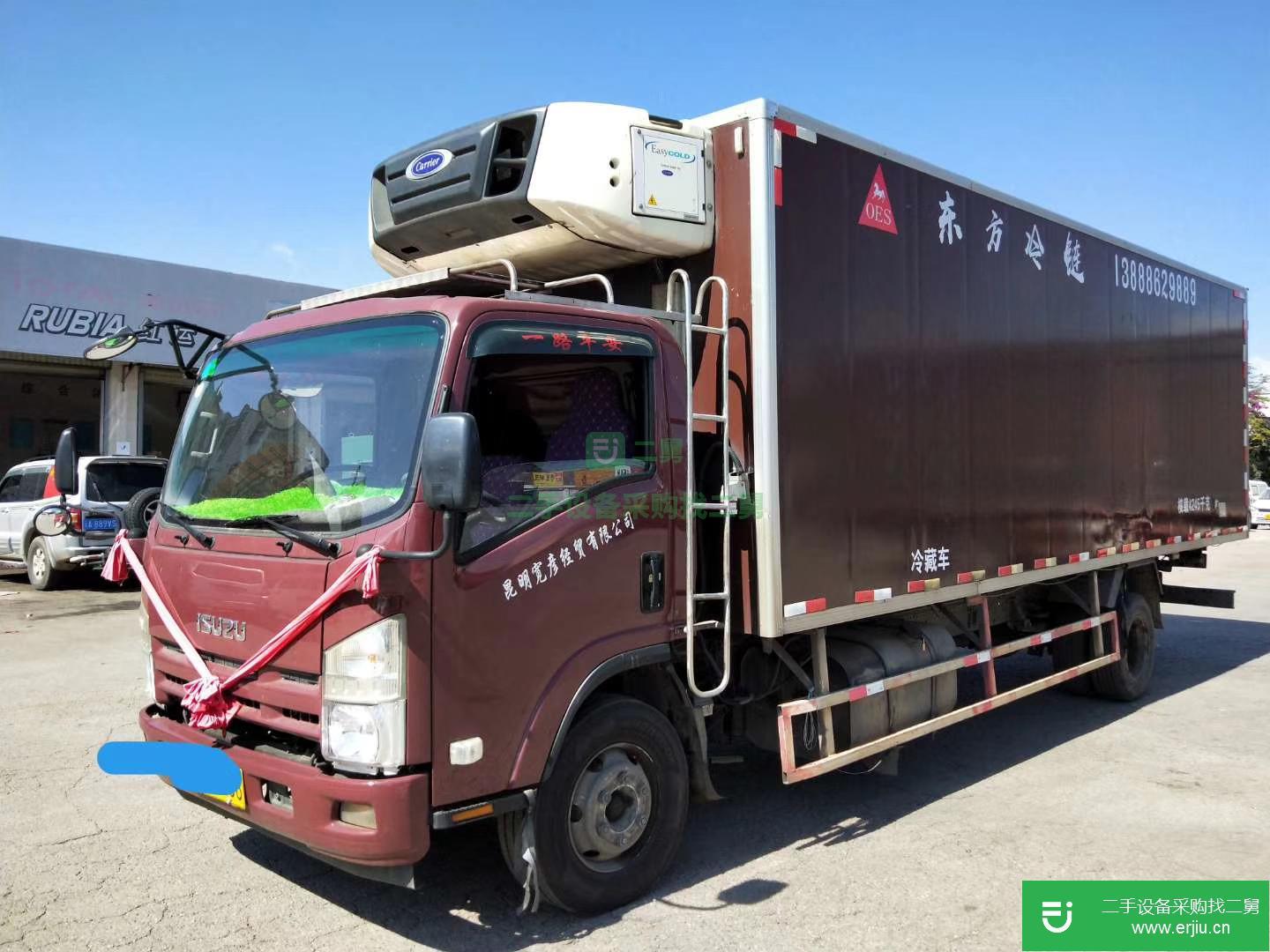 云南出售二手德沃重工冷藏車160馬力