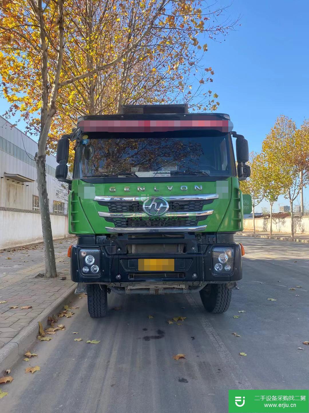 河南出售二手上汽紅巖自卸車350馬力