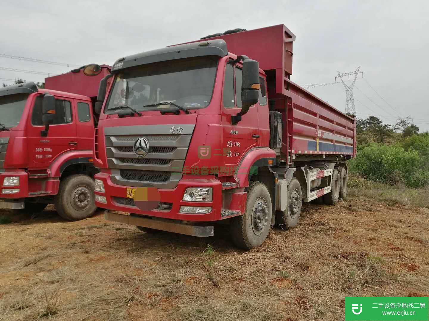 湖北出售二手重汽豪瀚自卸車340馬力