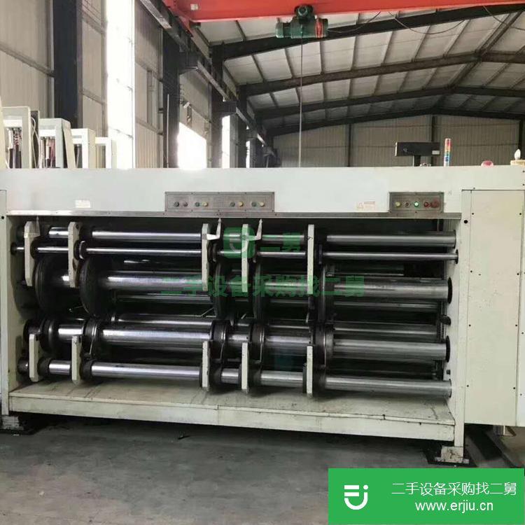 浙江出售二手1628型高速三色印刷開槽機
