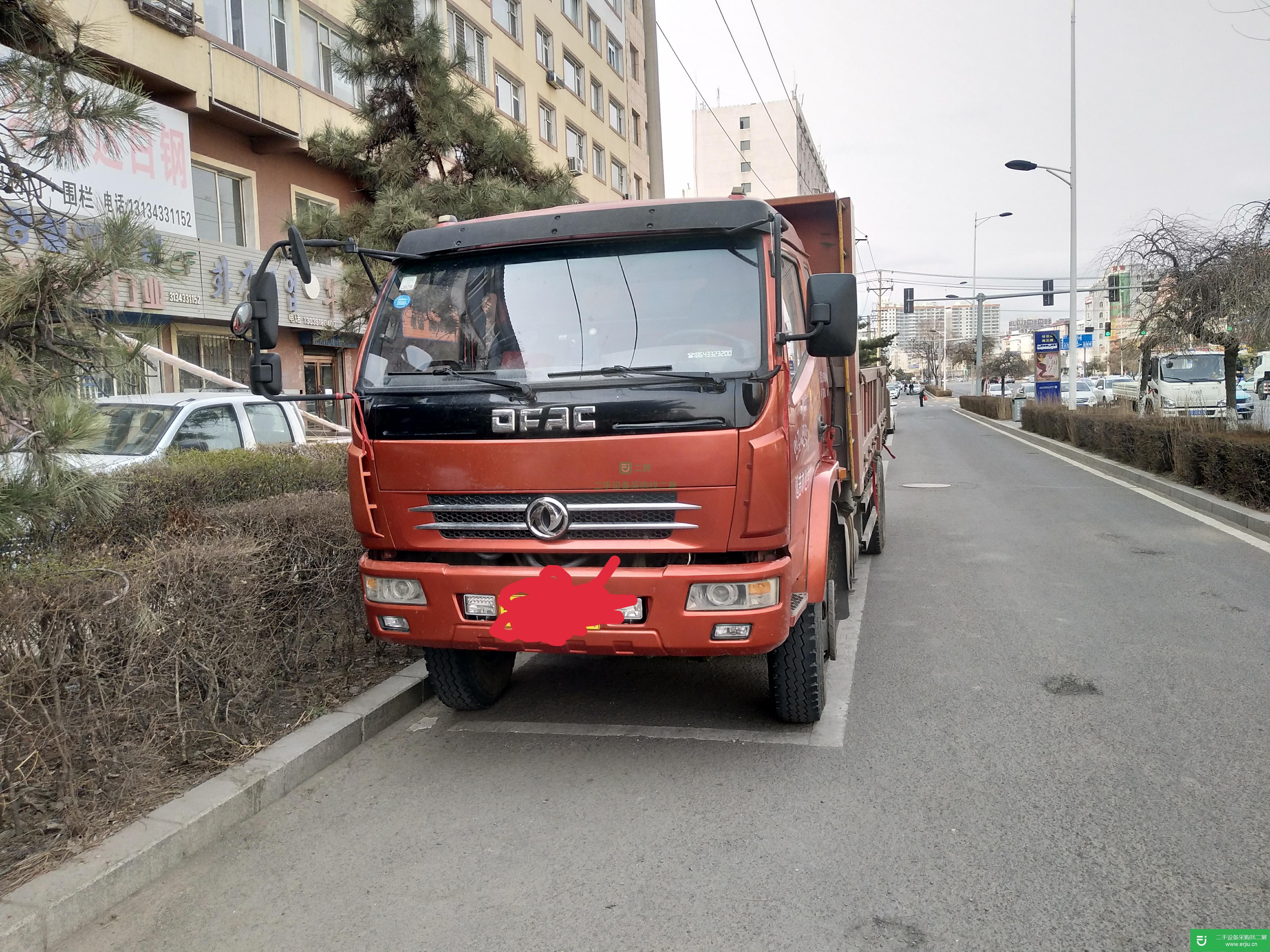 吉林出售二手東風福瑞卡160馬力自卸車