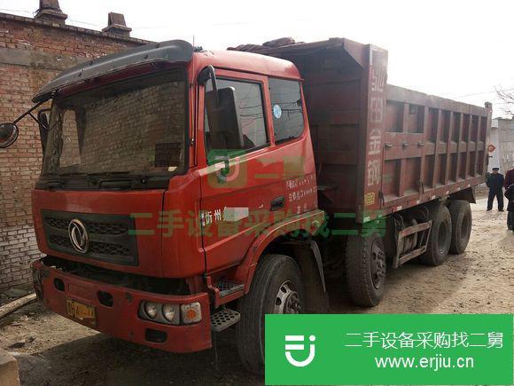 山東出售二手東風砂石王前四后八輕皮自卸車