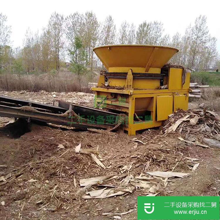 山東低價出售一臺二手木材圓盤破碎機