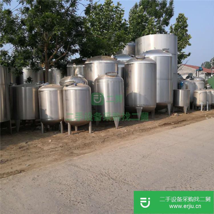 山東出售二手不銹鋼儲罐