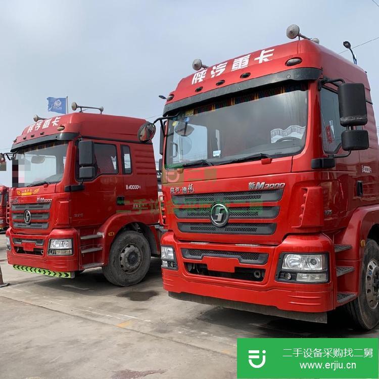 山東出售二手陜汽德龍m3000牽引車375馬力濰柴發動機