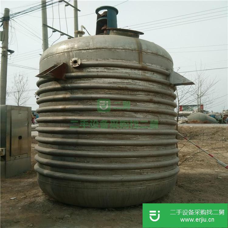 山東出售二手開式搪瓷反應釜