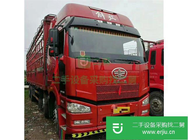 江西出售二手解放J6P倉柵載貨車