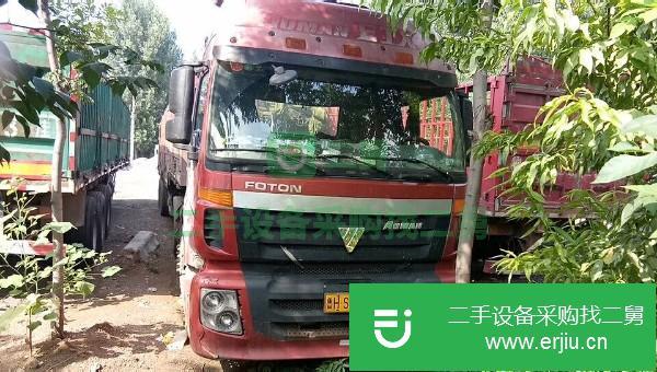 山東低價出售一臺歐曼ETX牽引車帶13米高低板高欄半掛車