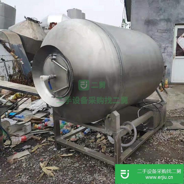 山東出售轉讓二手不銹鋼變頻真空滾揉機 肉制品加工設備